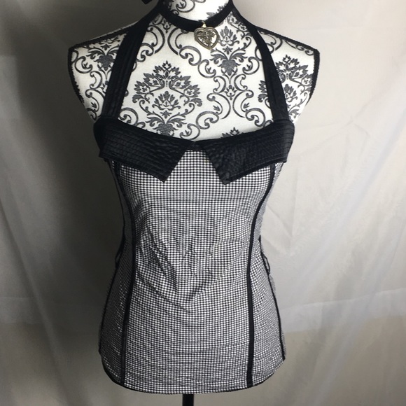 Charlotte Russe Tops - Charlotte Russe Sleeveless Gingham Print Top Large